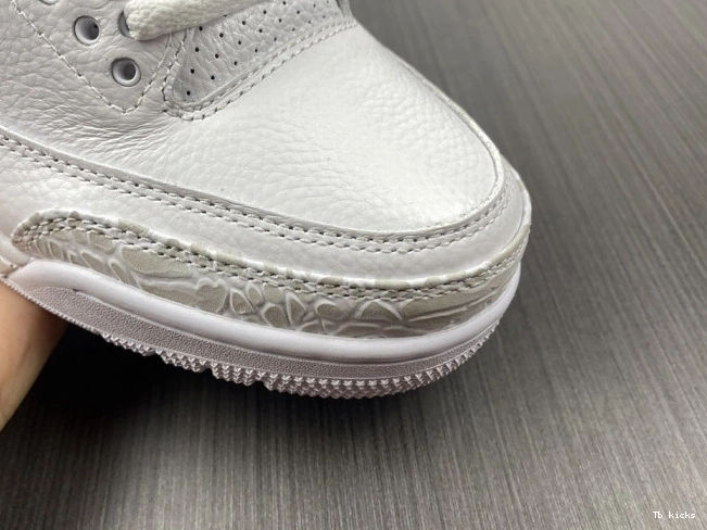 Reps TBK PS Retro 3 Jordan Air 'Triple 429487-111 White' 0805